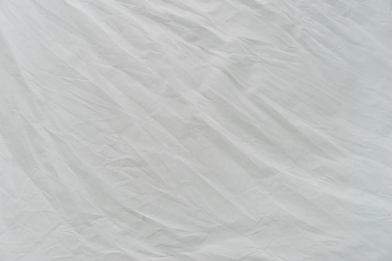 Close-up of the weave in a white fabric